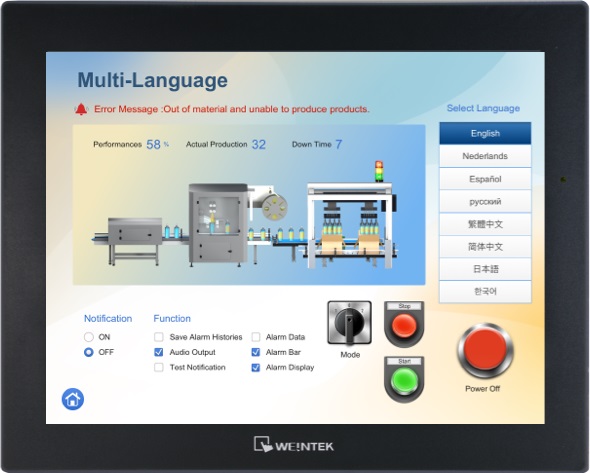 Weintek HMI panel